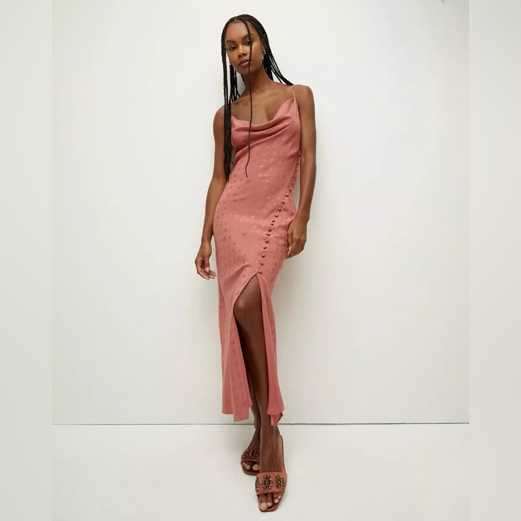 Nwt Veronica Beard Chapel Floral Jacquard Silk Blend Slipdress Sz 8 $628